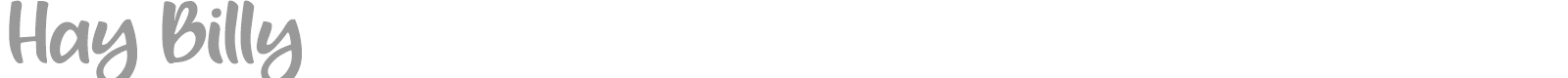 Hay Billy font preview